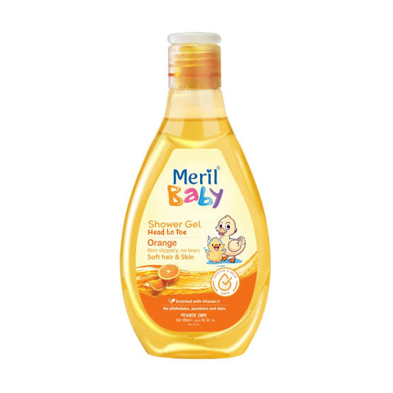 Meril Baby Head to Toe Shower Gel – Orange