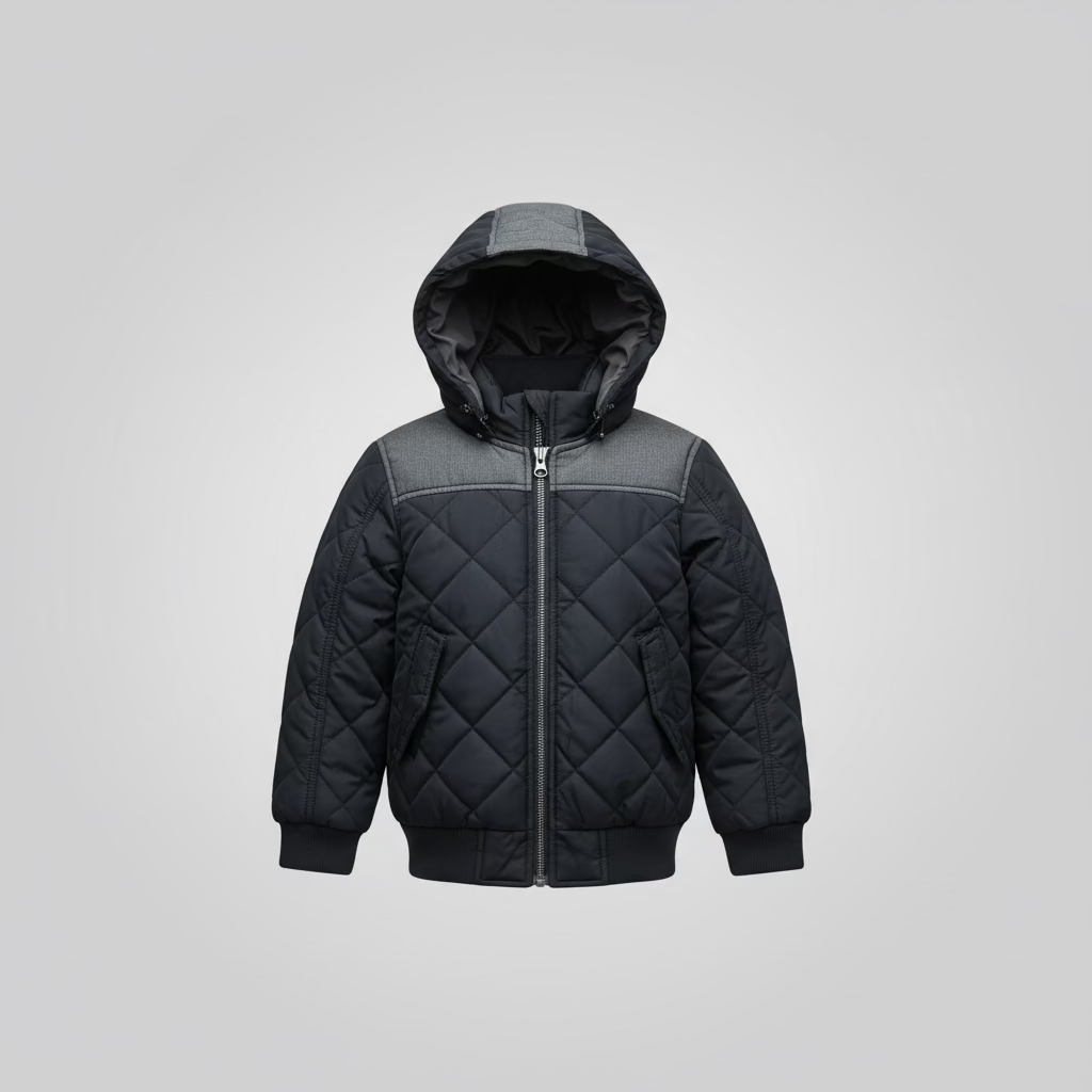 GATSBY Kids Premium Quilted Hooded Winter Jacket 901