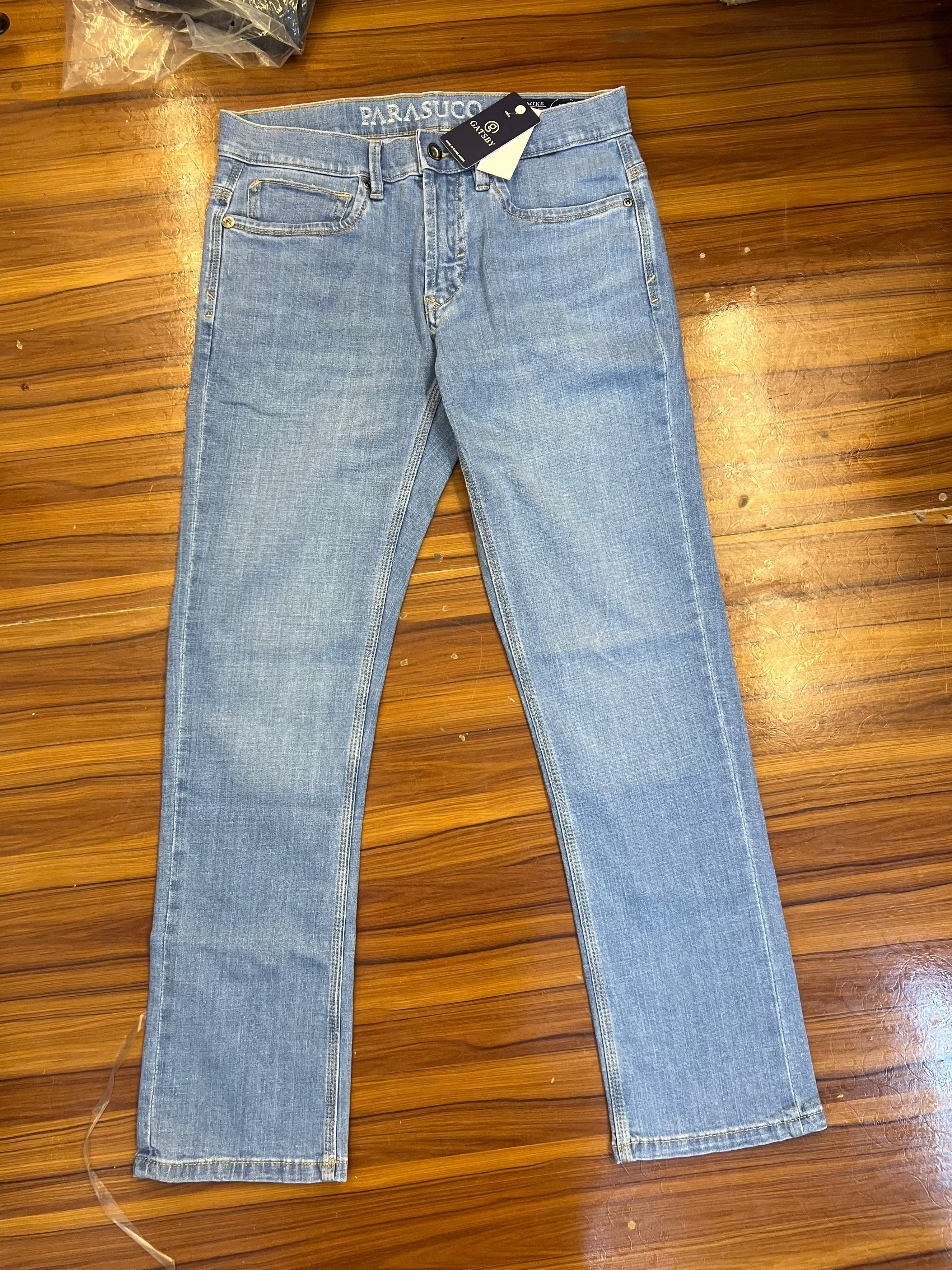 GATSBY Men’s Regular Fit Denim Jeans LIGHT BLUE