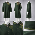 Gatsby Premium Panjabi for Men – Classic Fit | Eid & Festive Wear 03-DEEP OLIV