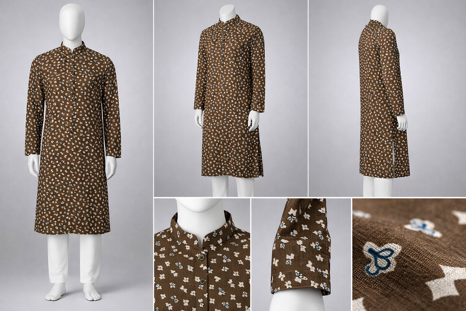 Gatsby Premium Panjabi for Men – Classic Fit | Eid & Festive Wear 56_GREEN