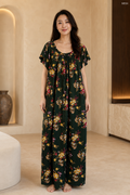 Emerald Printed Maxi Dress-ME04
