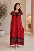 Ruby Paisley Printed Maxi Dress-ME09