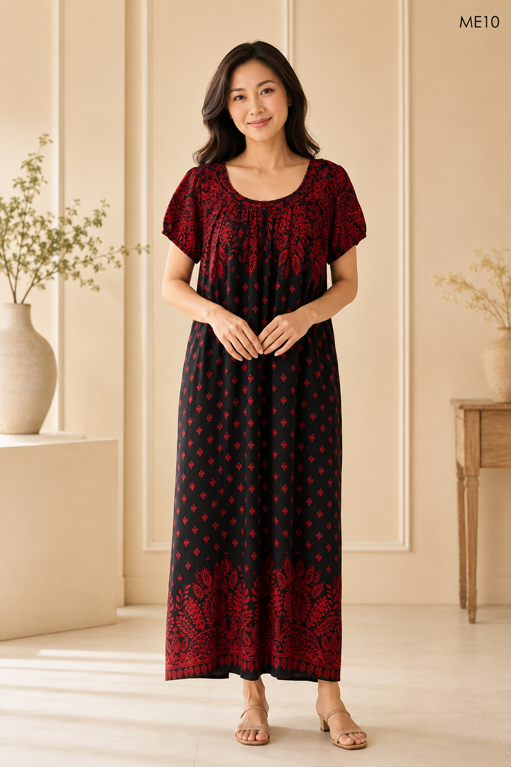Ruby Printed Maxi Dress-ME10
