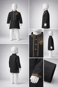 Boys Premium Embroidery Black Panjabi 1215