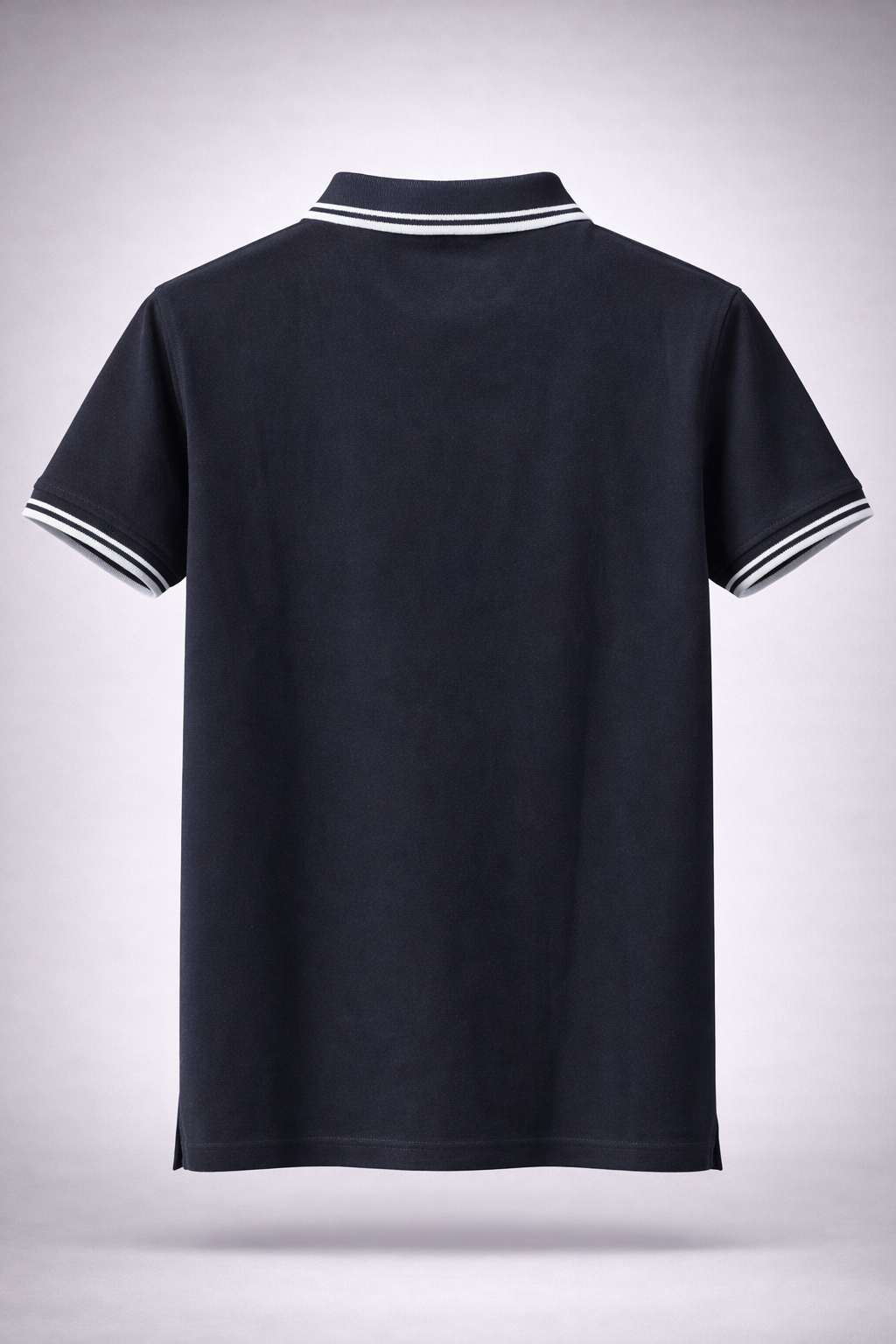 GATSBY Men’s Classic Black Polo Shirt with Contrast Trim