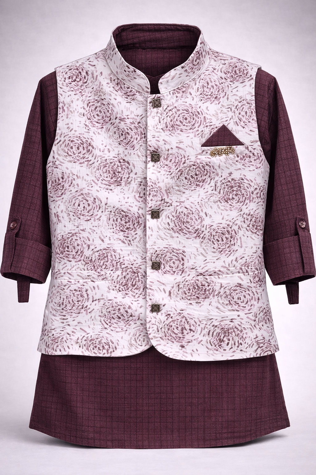 Kids Premium Printed Kurta Pajama Set  410