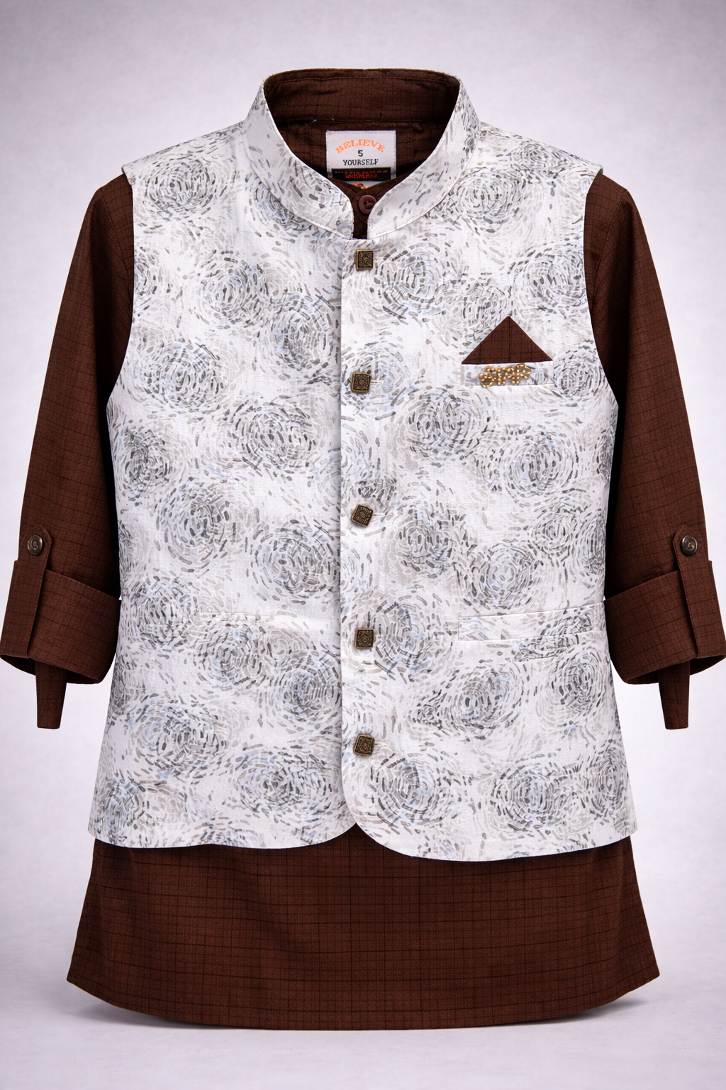Kids Premium Printed Kurta Pajama Set  410