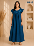 Petrol Blue Maxi Dress-ME85