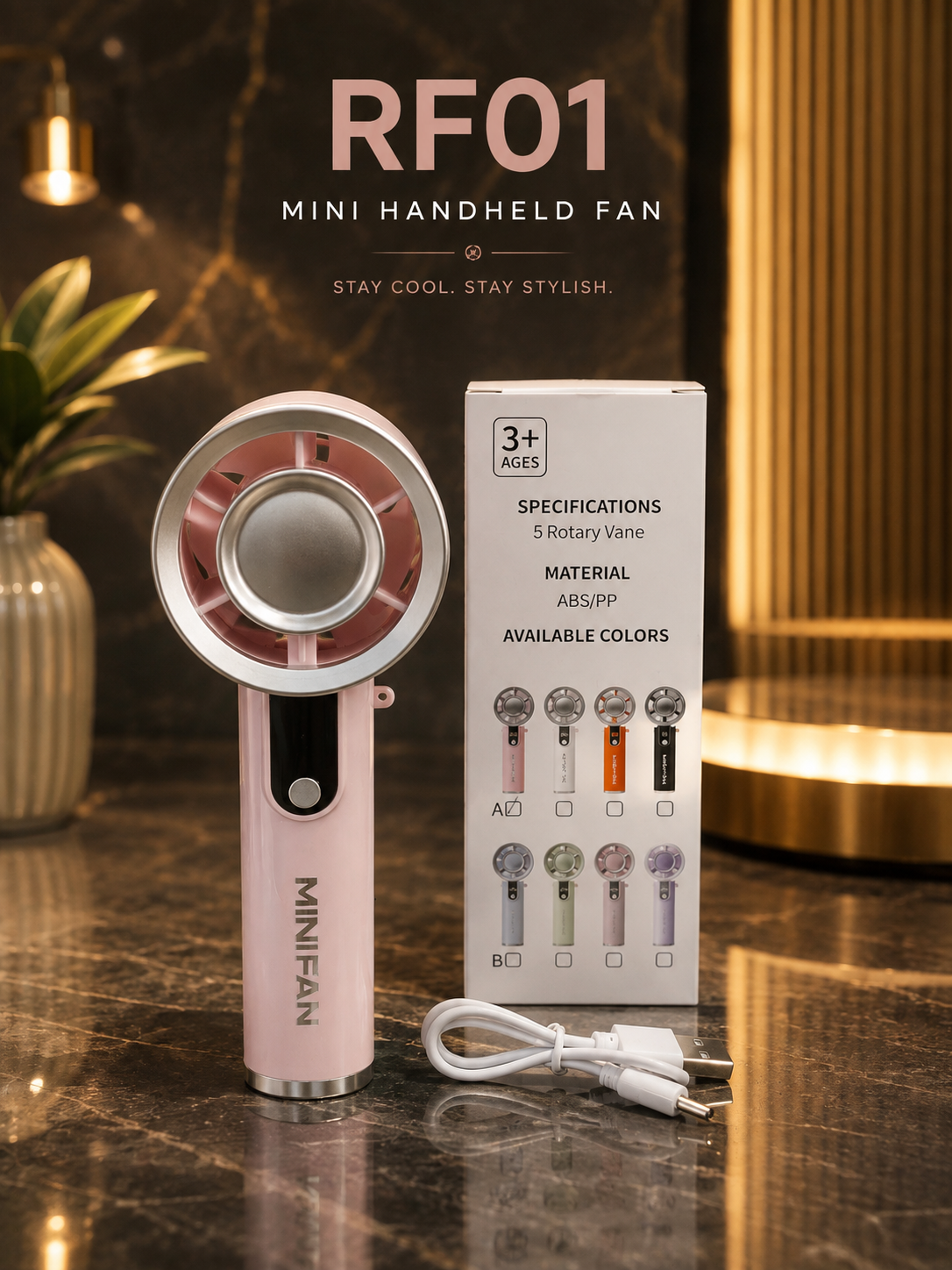 Rechargeable Mini Handheld Fan-RF01
