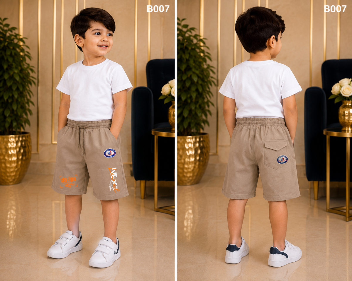 Premium Boys Soft Cotton Summer Casual Shorts - BO07