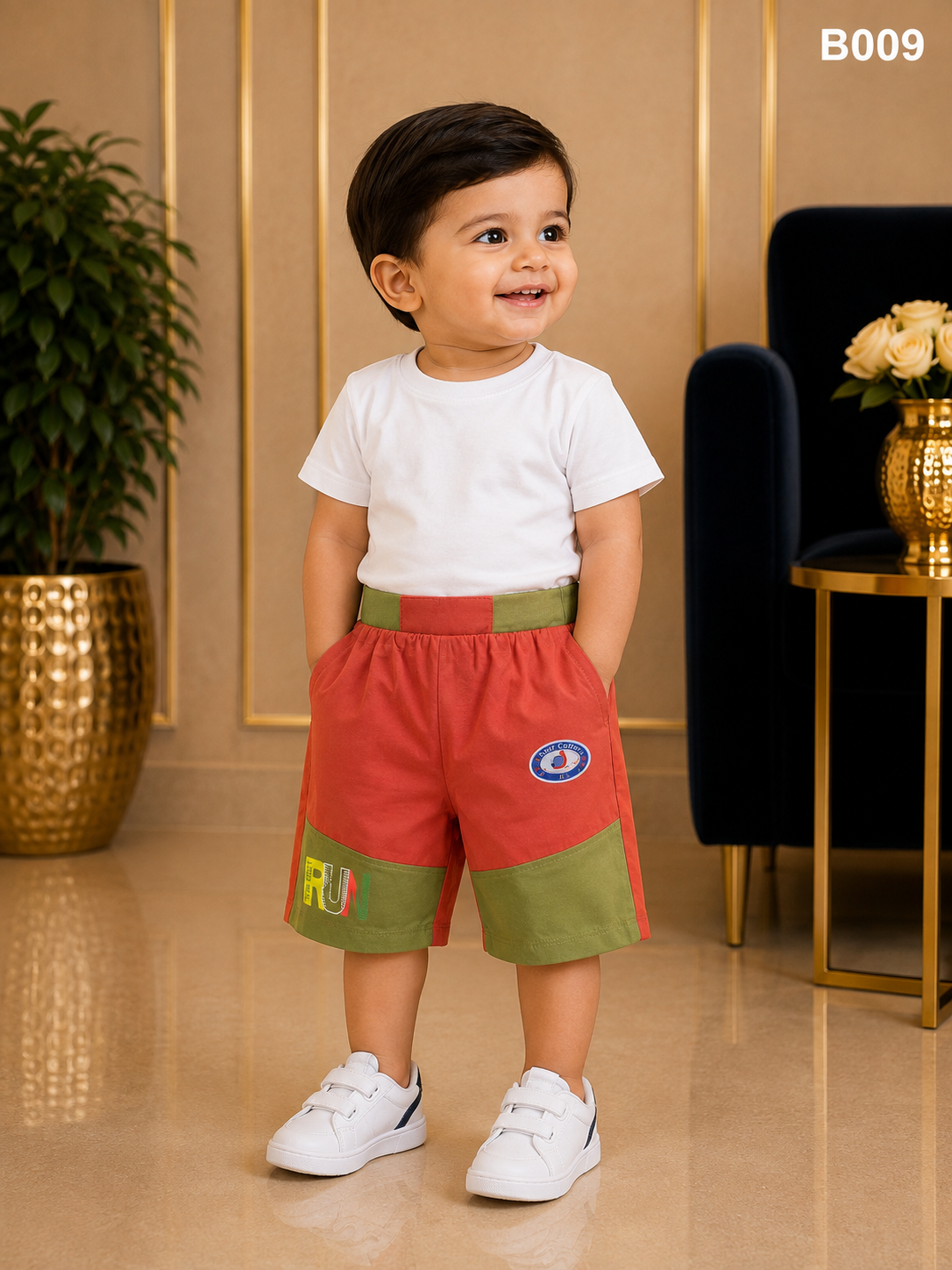 Premium Boys Soft Cotton Summer Casual Shorts - BO09