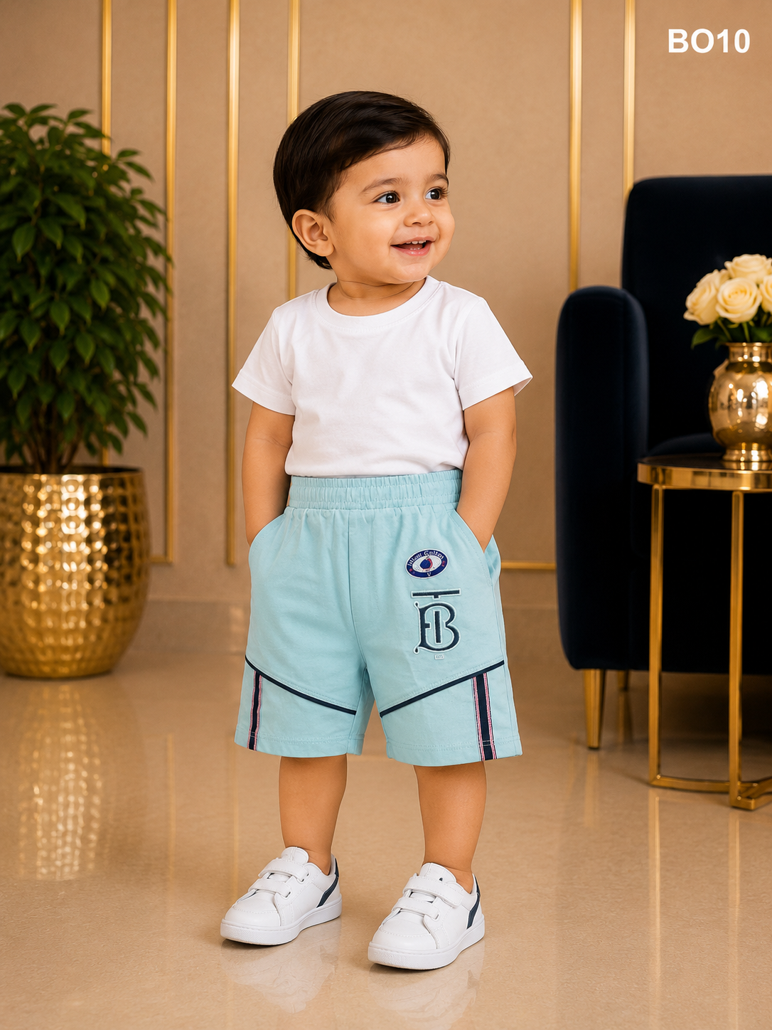 Premium Boys Soft Cotton Summer Casual Shorts - BO10
