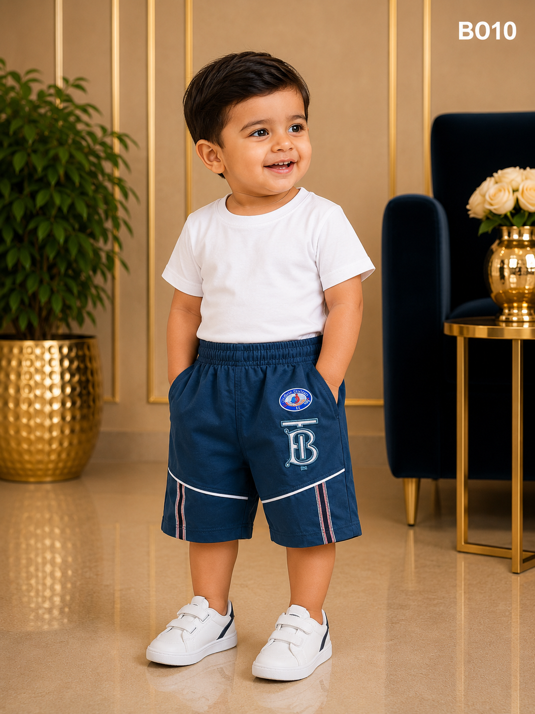 Premium Boys Soft Cotton Summer Casual Shorts - BO10