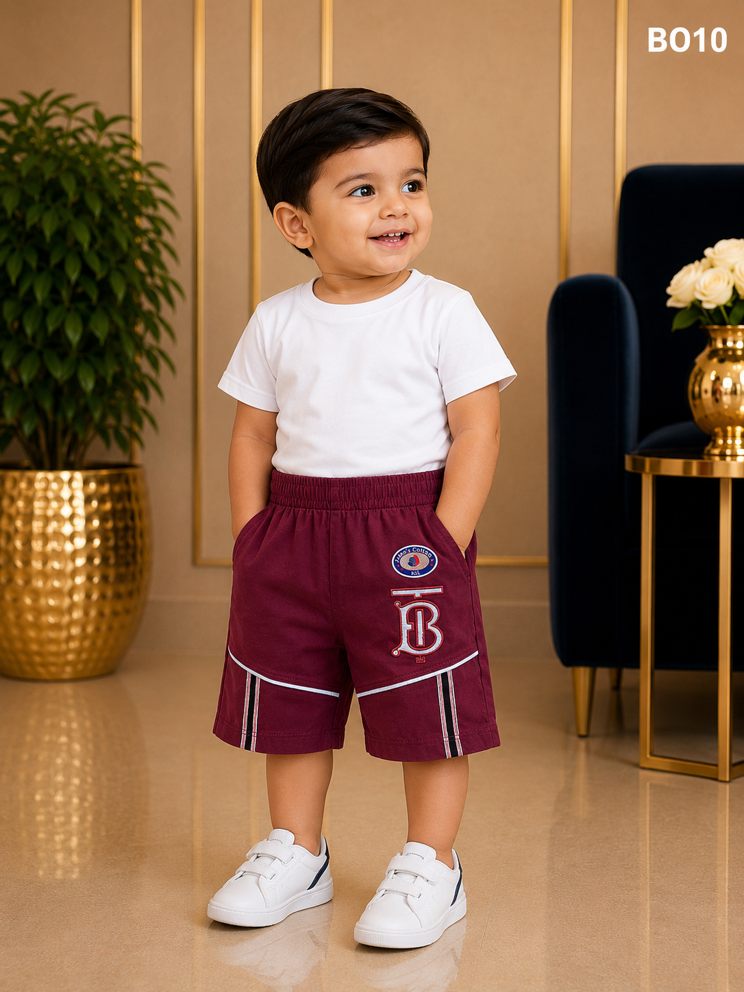 Premium Boys Soft Cotton Summer Casual Shorts - BO10