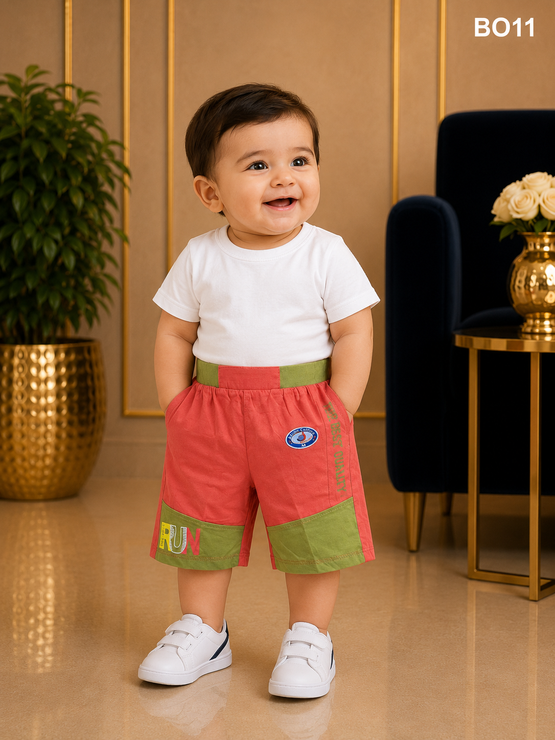 Premium Boys Soft Cotton Summer Casual Shorts - BO11