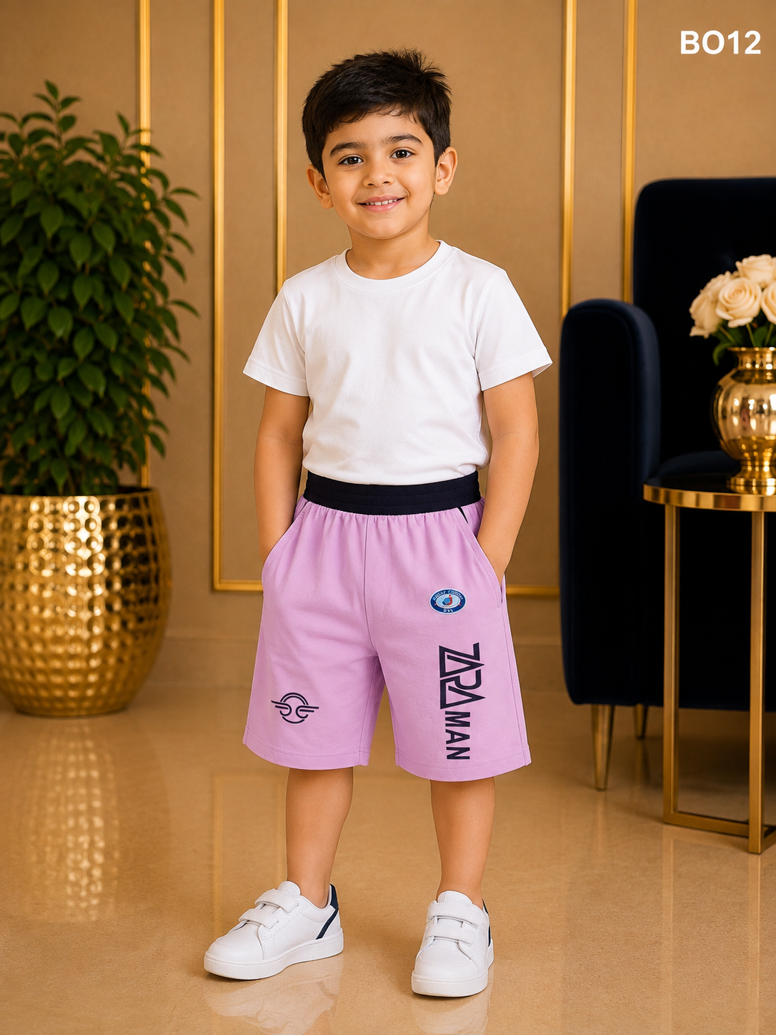 Premium Boys Soft Cotton Summer Casual Shorts - BO12