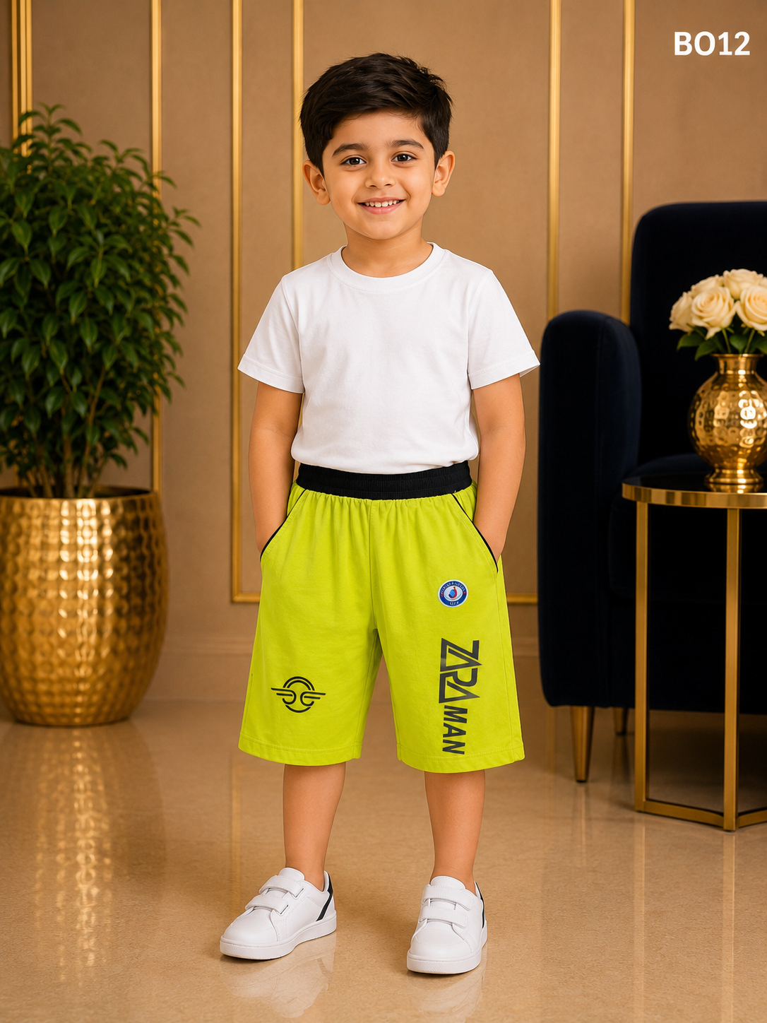 Premium Boys Soft Cotton Summer Casual Shorts - BO12