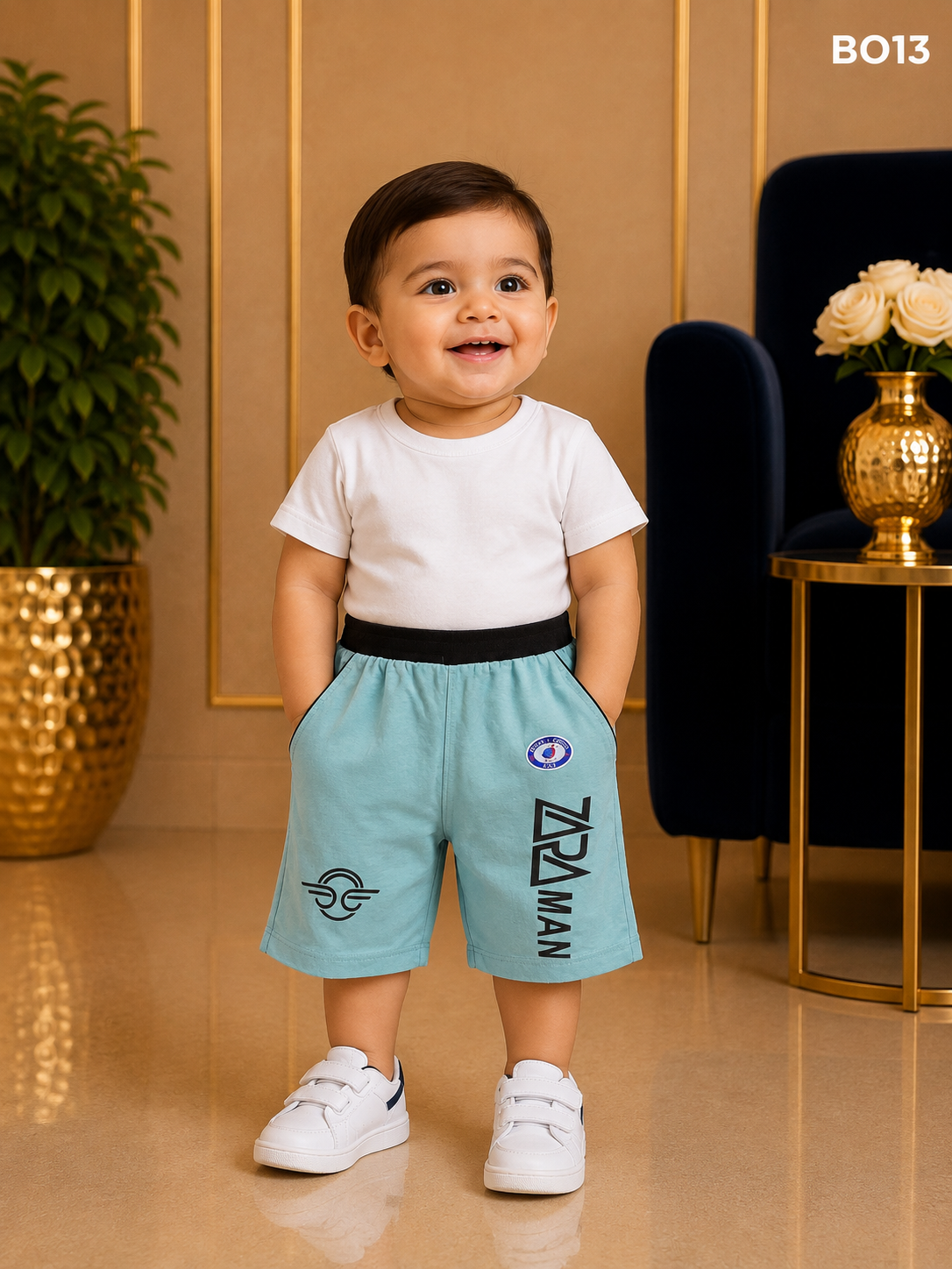 Premium Boys Soft Cotton Summer Casual Shorts - BO13