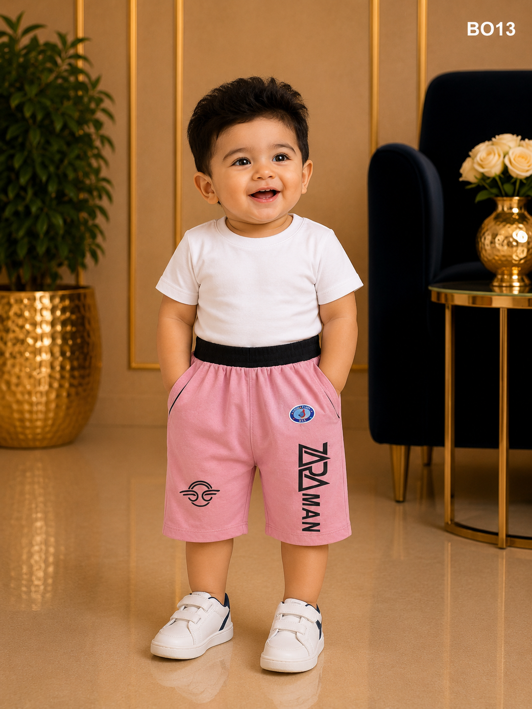 Premium Boys Soft Cotton Summer Casual Shorts - BO13