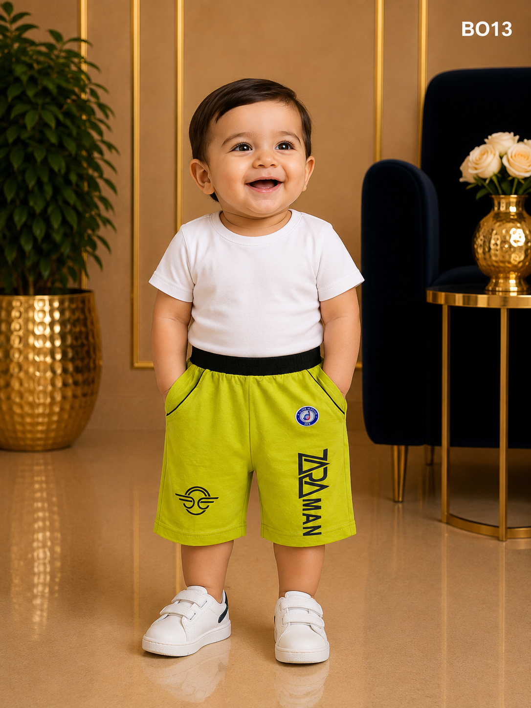 Premium Boys Soft Cotton Summer Casual Shorts - BO13