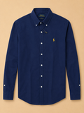 Premium Solid stretch Cotton Shirt RLS Navy 111