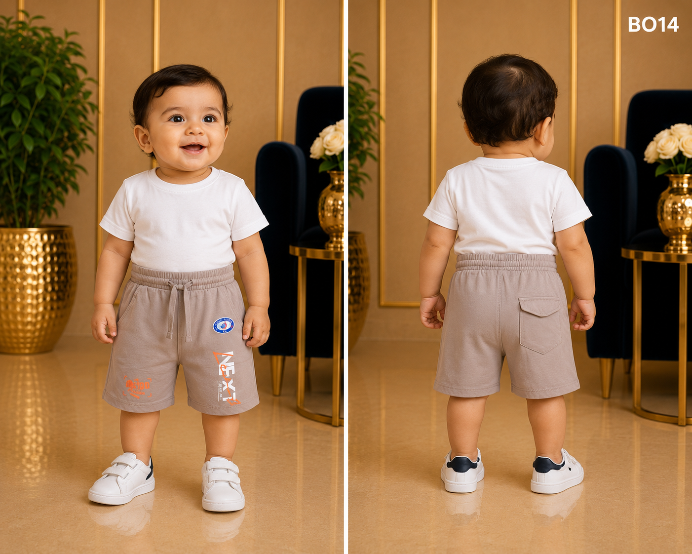 Premium Boys Soft Cotton Summer Casual Shorts - BO14