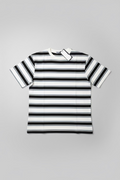 Gatsby Premium Black & Off-White Striped Crew Neck T-Shirt – Regular Fit 898