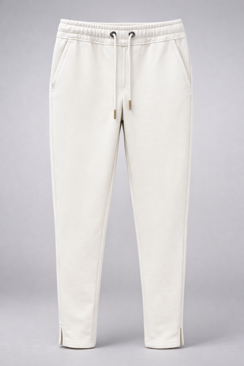 Men's Premium White Textured Jogger Pant 100