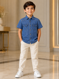 GATSBY Boys S/S Shirt _Tape A Loeil Light Blue