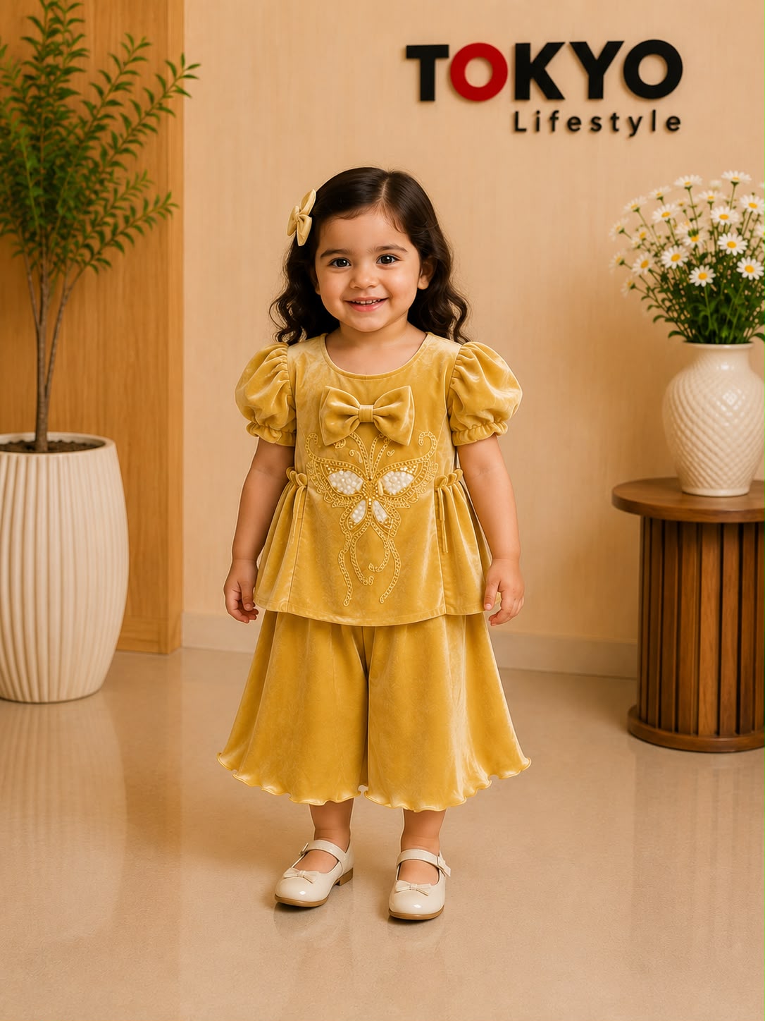 Baby Girls Elegant Embroidered Dress 258
