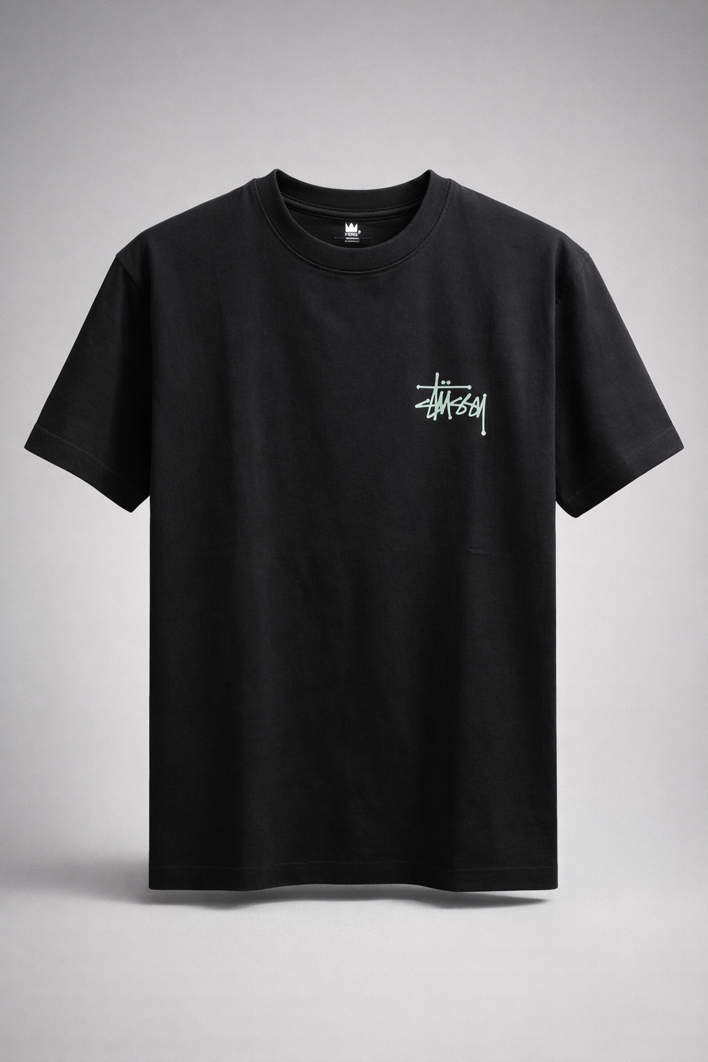 Gatsby Oversized T-Shirt for Men – Premium Stretch Cotton 1422 BLACK