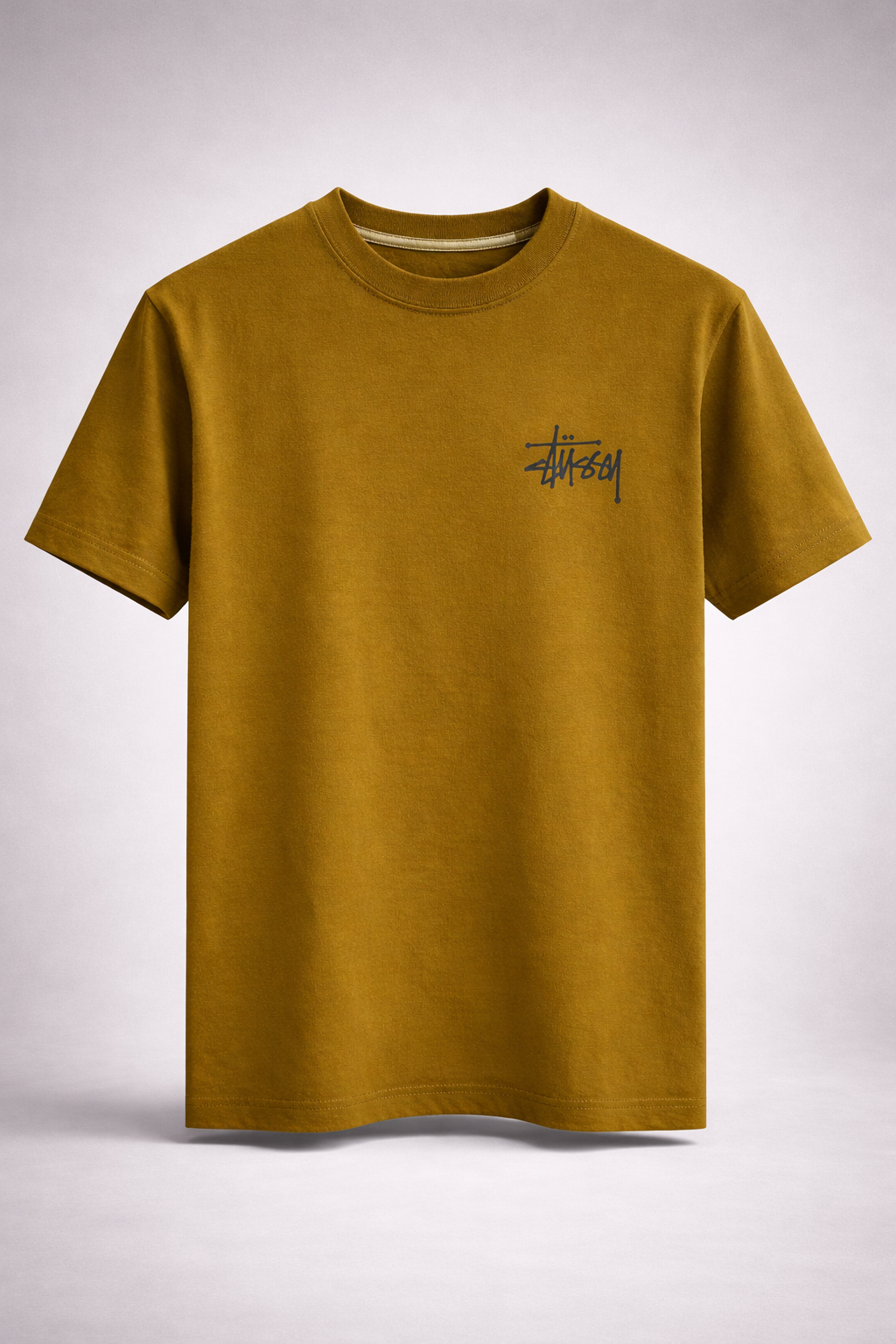 Gatsby Oversized T-Shirt for Men – Premium Stretch Cotton 1422 MUSTARD