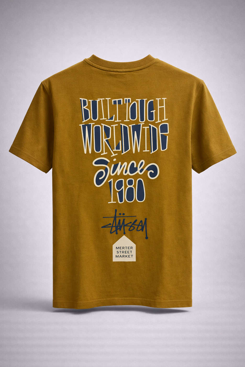 Gatsby Oversized T-Shirt for Men – Premium Stretch Cotton 1422 MUSTARD