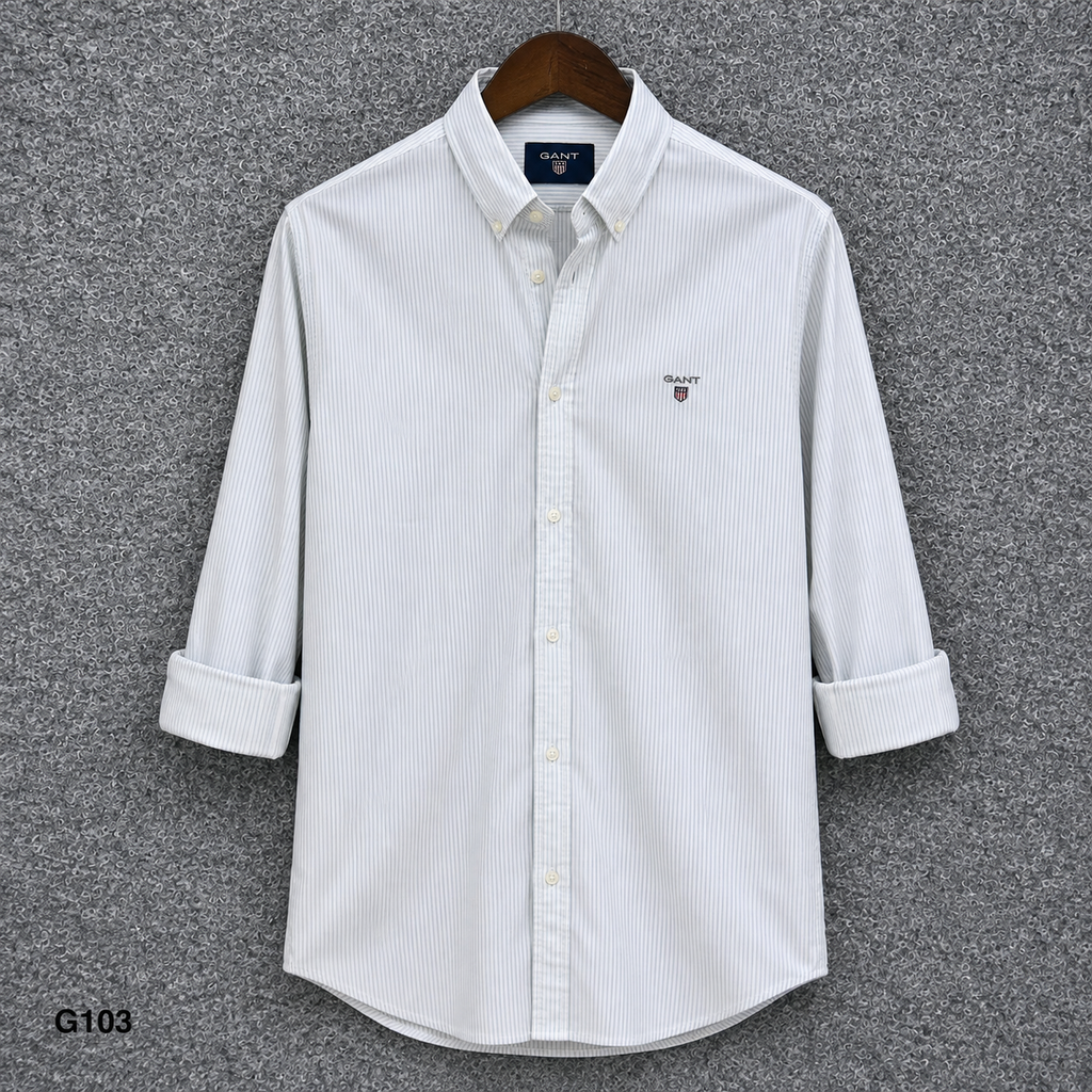 GATSBY Mens F/S Strip Shirt_ GNTS G103
