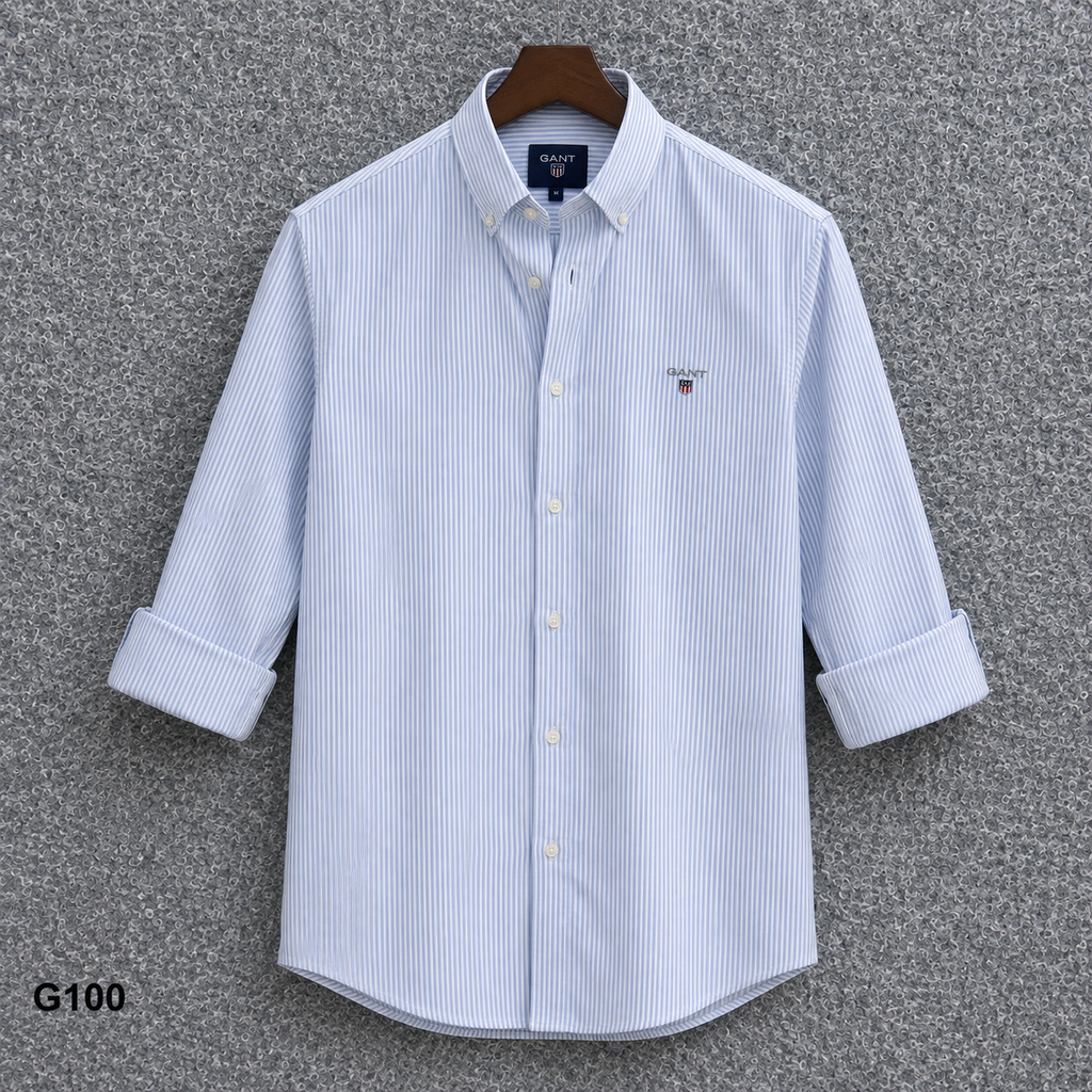 GATSBY Mens F/S Strip Shirt_ GNTS G100