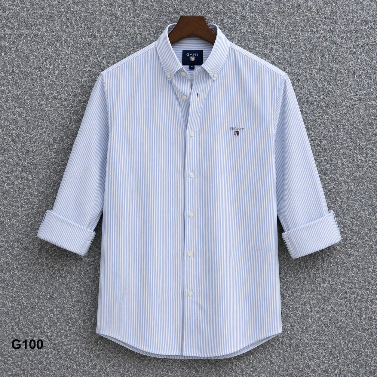 GATSBY Mens F/S Strip Shirt_ GNTS G100
