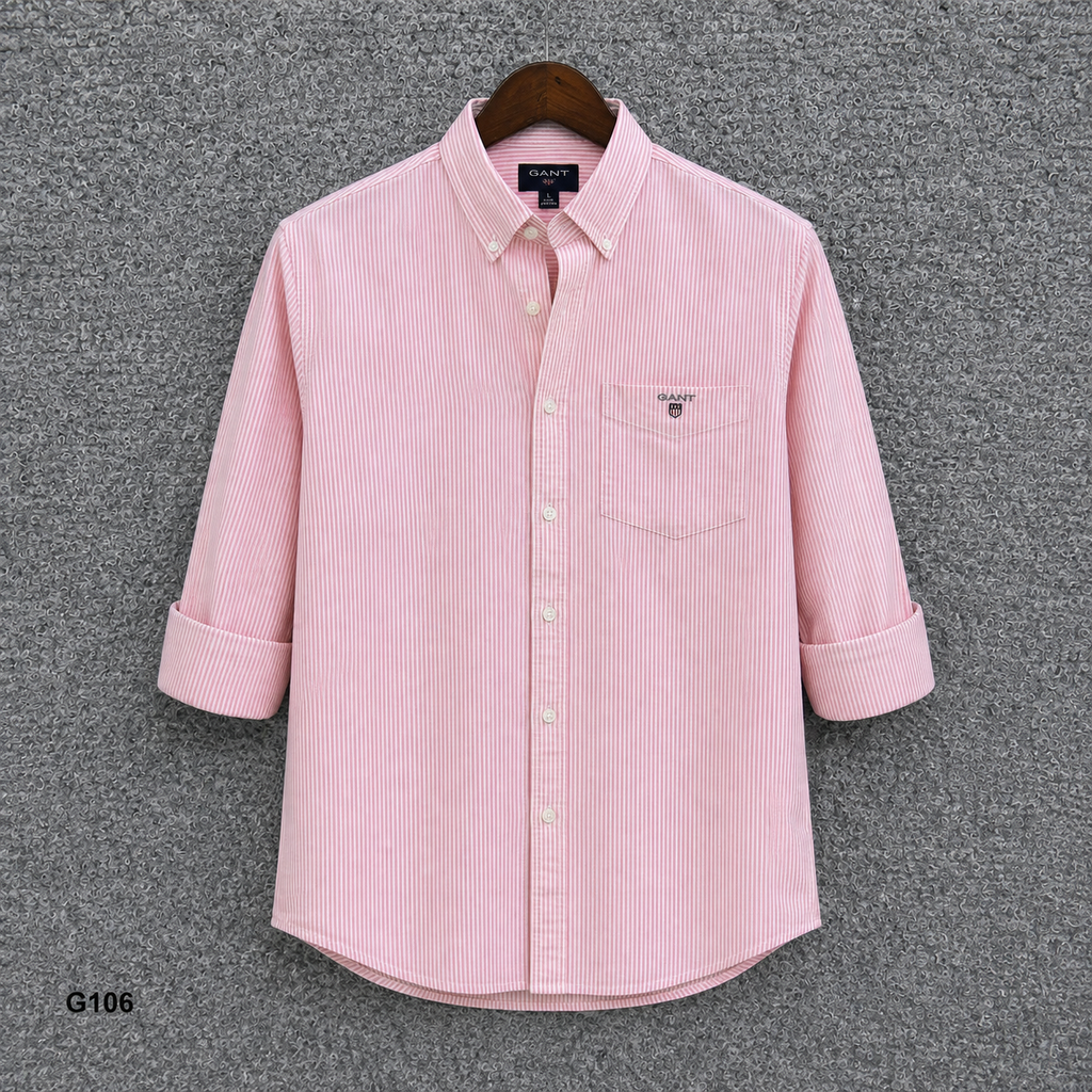 GATSBY Mens F/S Strip Shirt_ GNTS G106