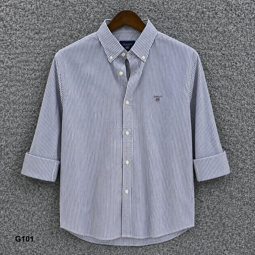 GATSBY Mens F/S Strip Shirt_ GNTS G101