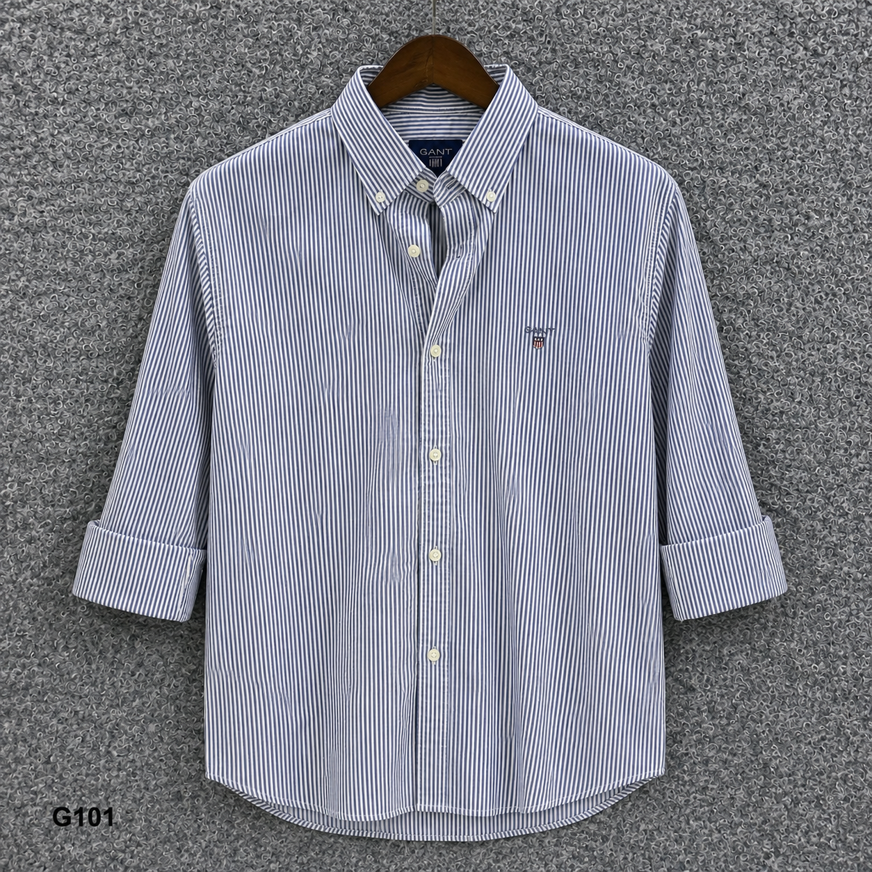 GATSBY Mens F/S Strip Shirt_ GNTS G101