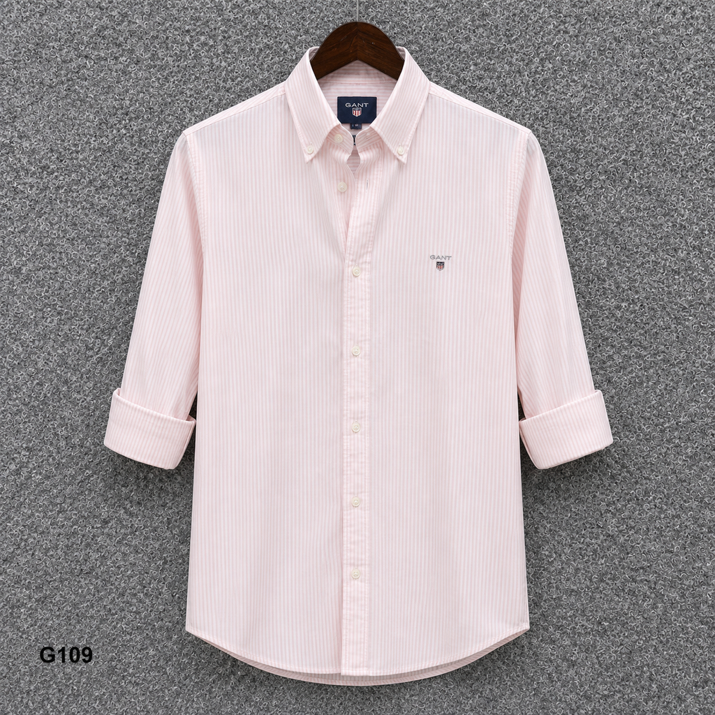 GATSBY Mens F/S Strip Shirt_ GNTS G109