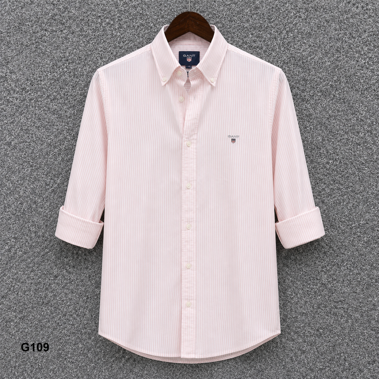 GATSBY Mens F/S Strip Shirt_ GNTS G109
