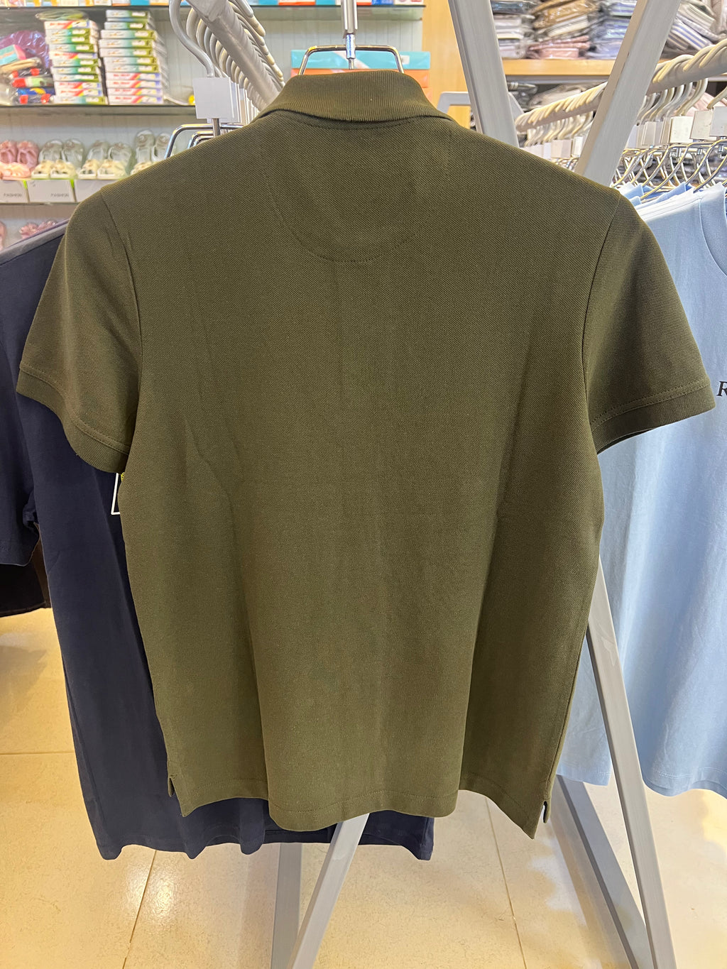 GATSBY Men’s Classic Stripe Polo Shirt olive 9001