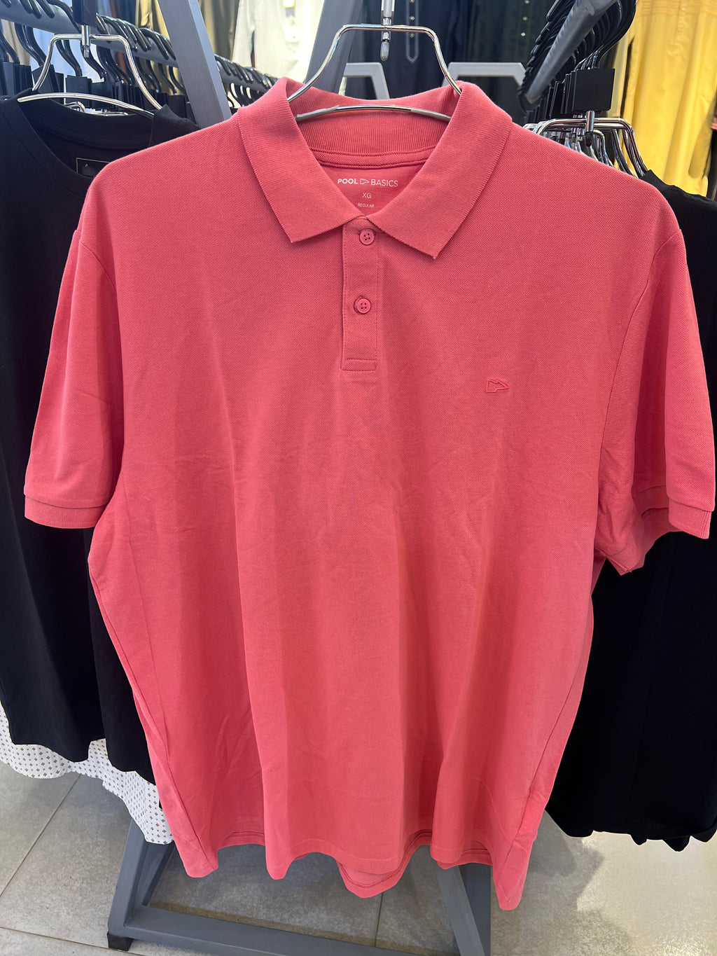 GATSBY Mens Polo T-shirt Poolbasics Coral Pink 2005