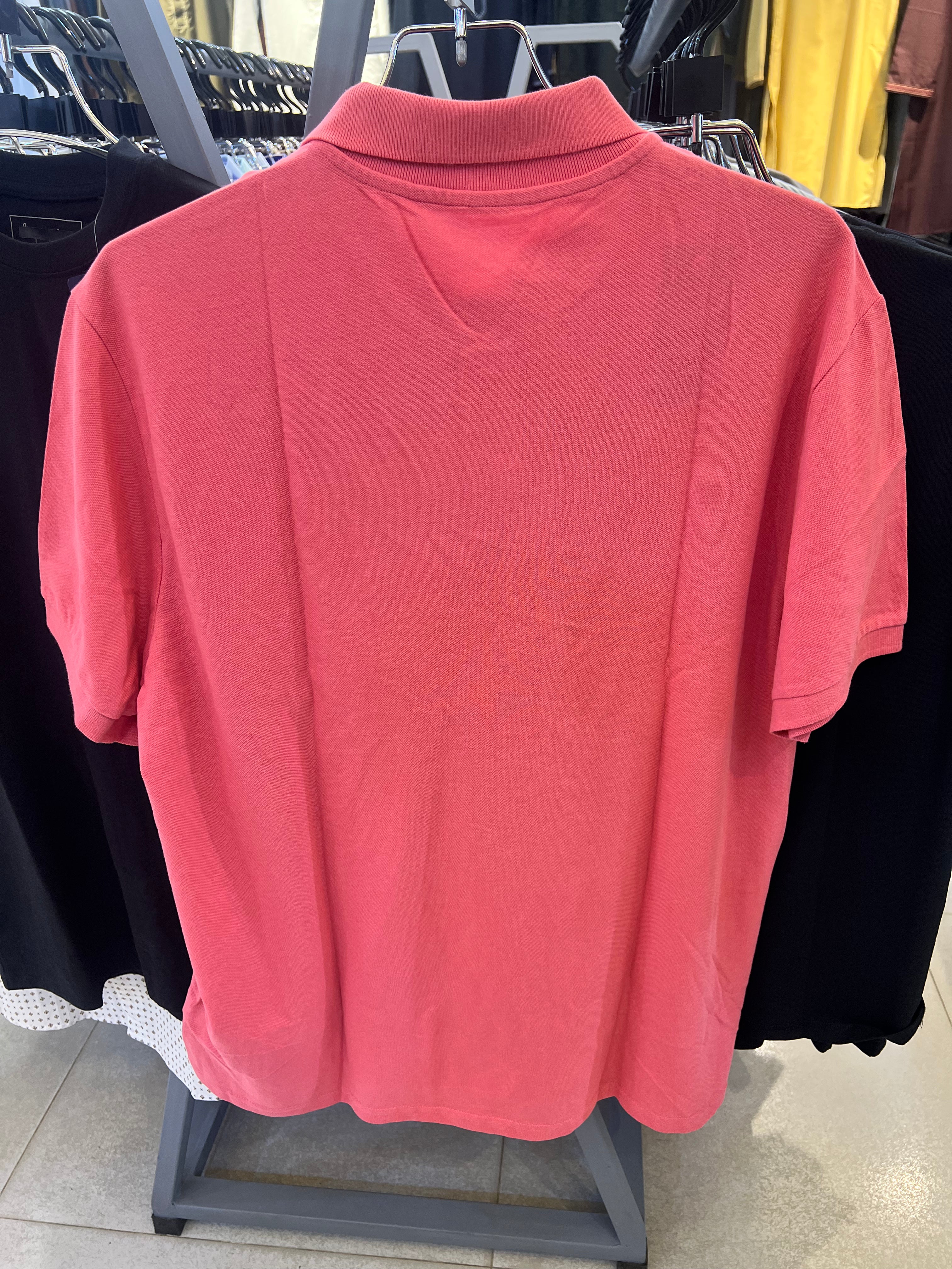 GATSBY Mens Polo T-shirt Poolbasics Coral Pink 2005