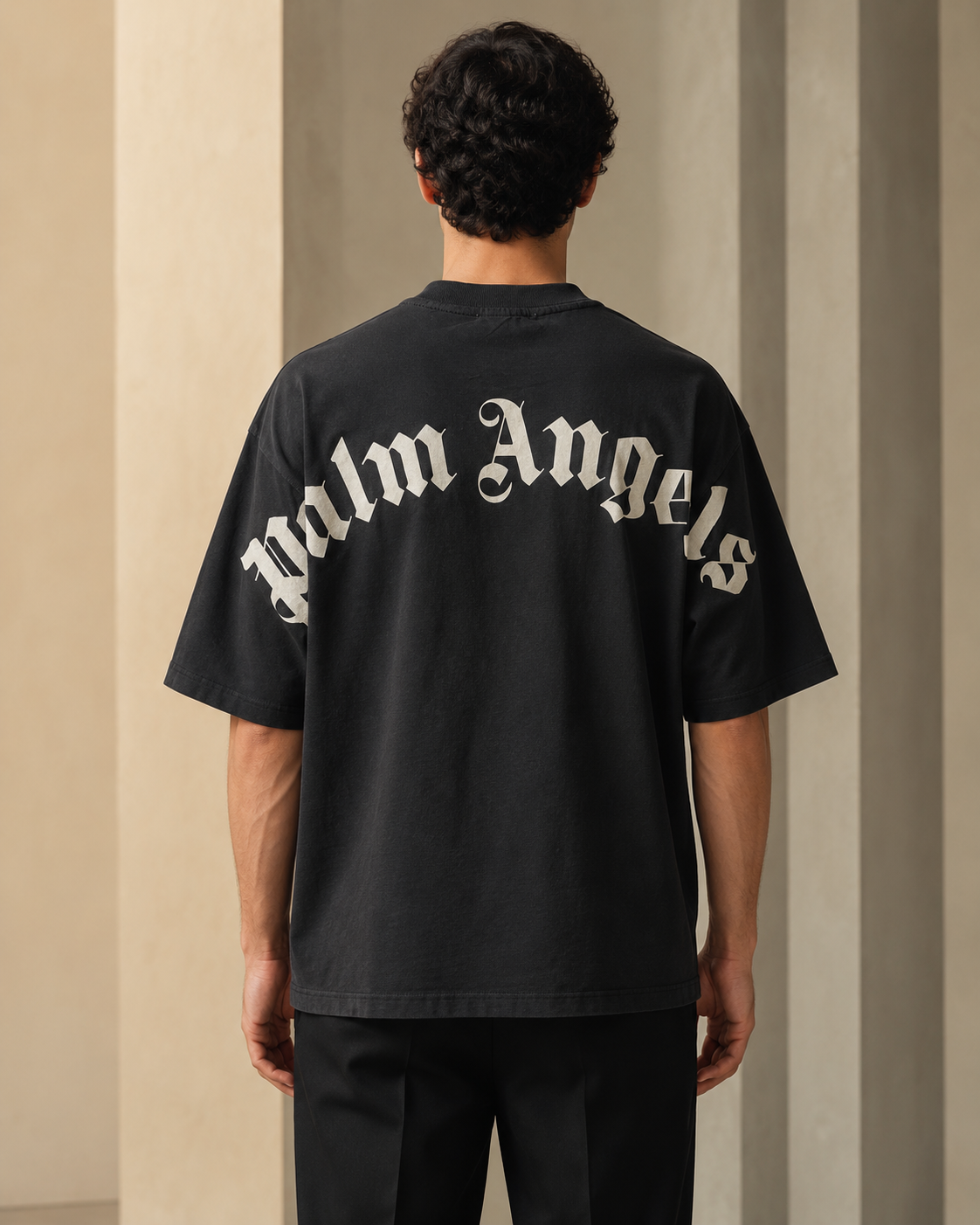 GATSBY Mens Oversized T-shirt G113 Black