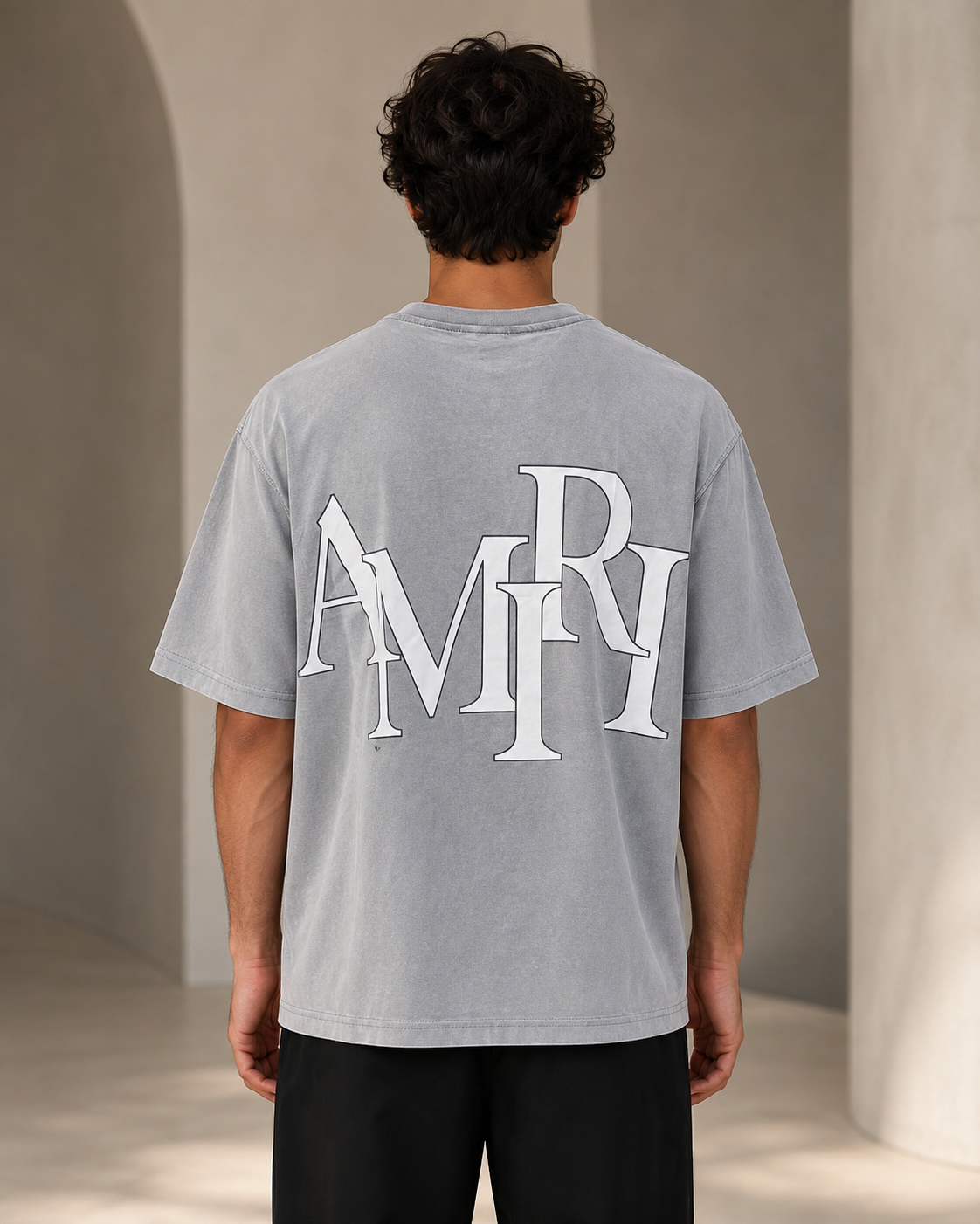 GATSBY Amir.i Premium Minimal T-shirt Gray G114