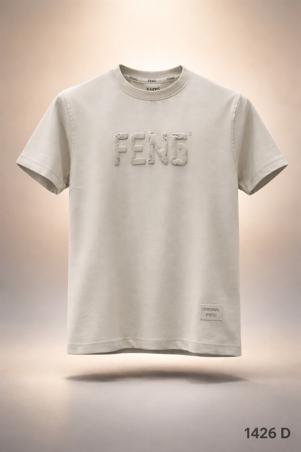 Gatsby Typography Printed T-Shirt for Men – Premium Cotton Regular Fit - 1426 D- OFF WHITE