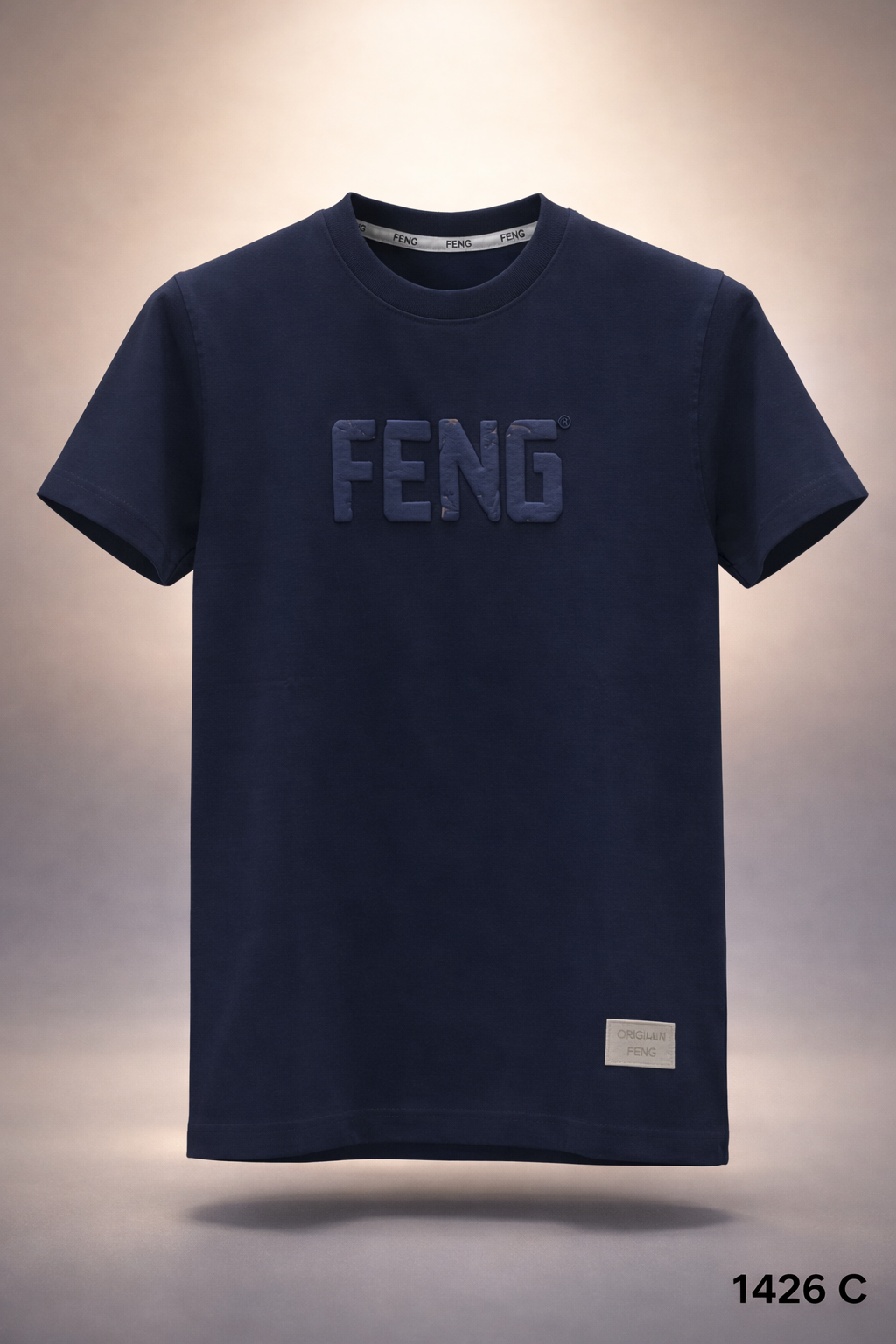 Gatsby Typography Printed T-Shirt for Men – Premium Cotton Regular Fit - 1426 C- NAVY