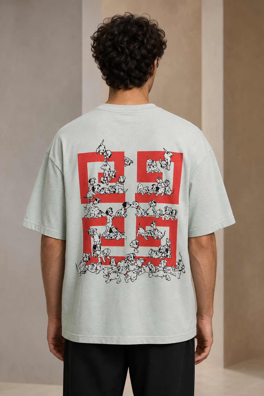 GATSBY Mens Oversized T-shirt _Givenchy G116 Pest